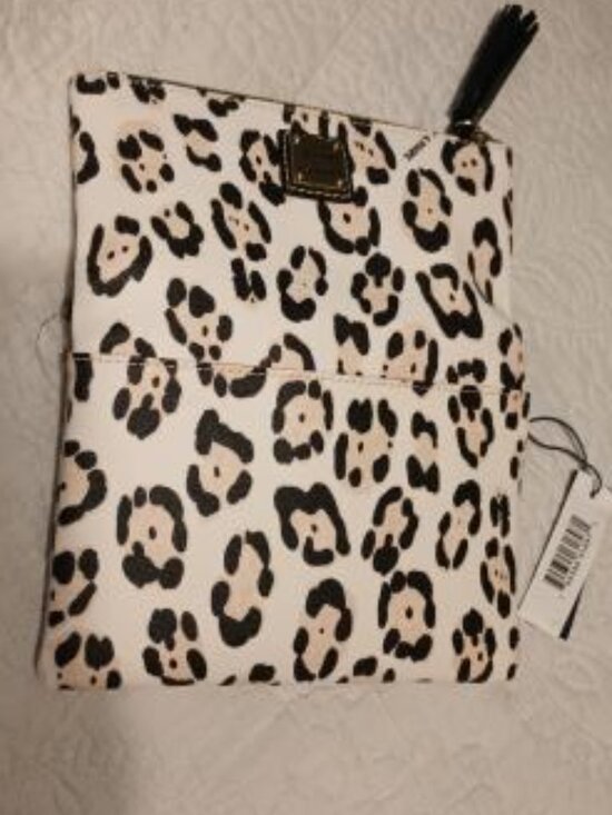 Dooney & Bourke Handbags - NEW Dooney & Bourke Pebble Grain Foldover Zip Crossbody Leopard